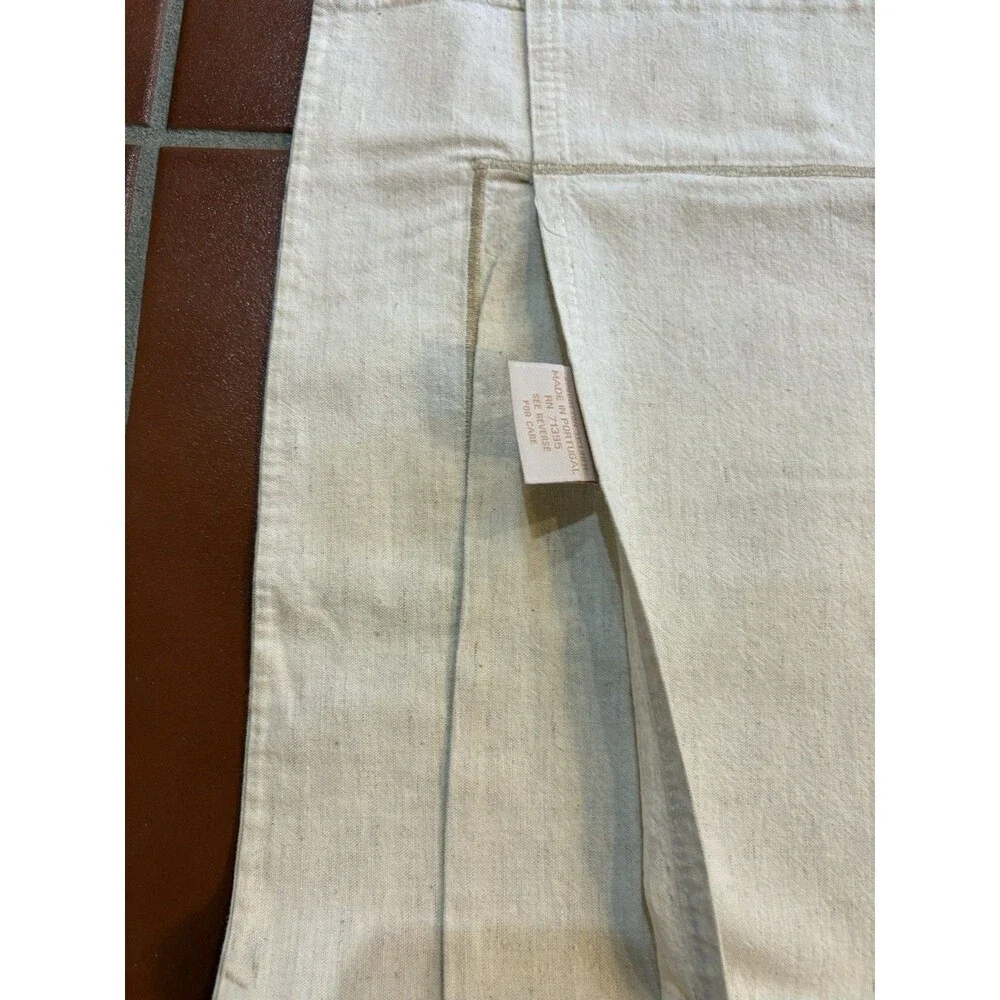 3 Chambers Williams Sonoma Pillow Shams Square Cotton Linen Tan Gray Floral